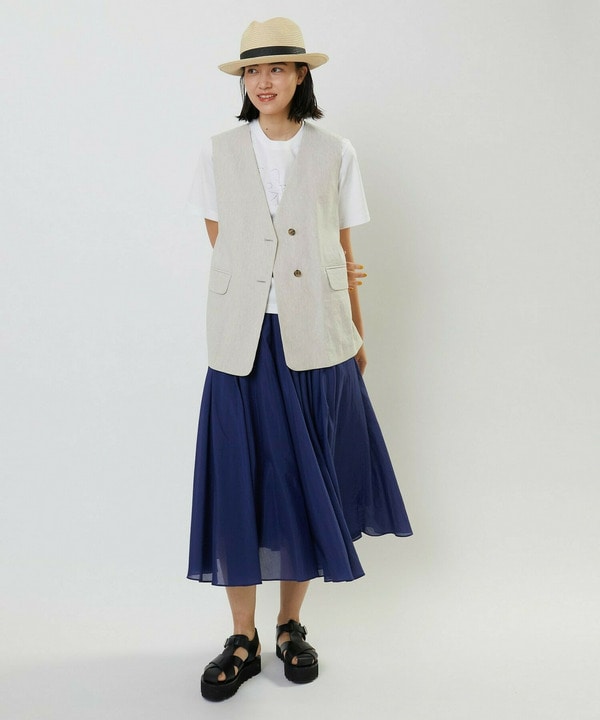 エアリーシルクコットンスカート 詳細画像