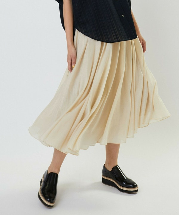 エアリーシルクコットンスカート 詳細画像 オフホワイト