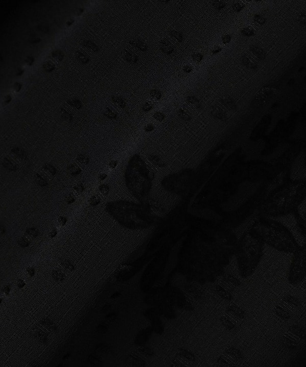 フロッキーフラワープリントスカート 詳細画像