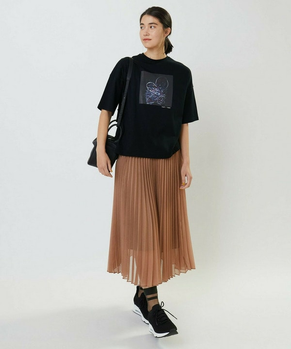 ソフトオーガンジープリーツスカート 詳細画像