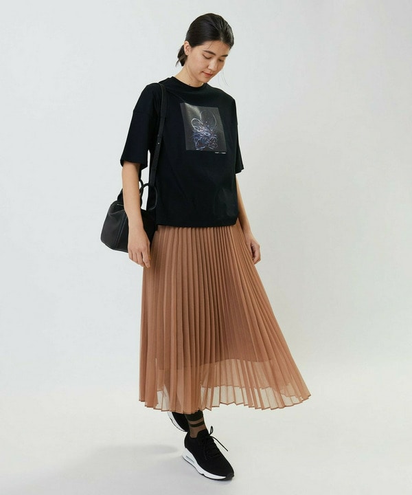 ソフトオーガンジープリーツスカート 詳細画像