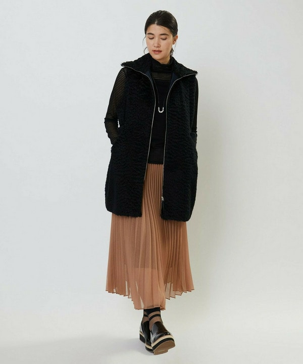 ソフトオーガンジープリーツスカート 詳細画像