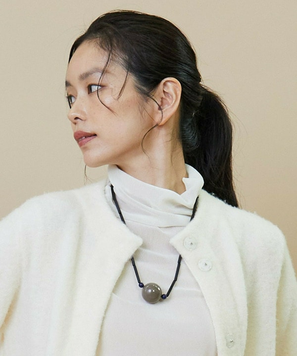 mabel アクリルボールネックレス 詳細画像