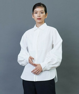 80/2GVブロックスボリュームスリーブシャツ