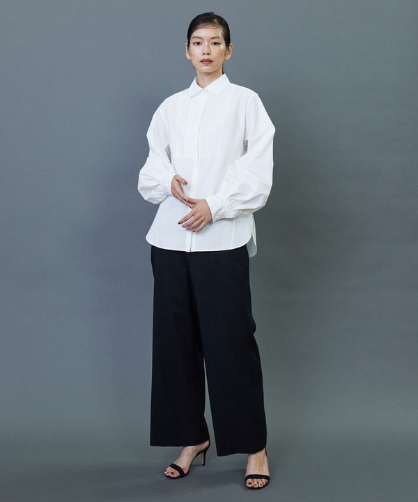 80/2GVブロックスボリュームスリーブシャツ 詳細画像