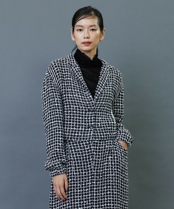 リングツイードジャケット 詳細画像 ブラック