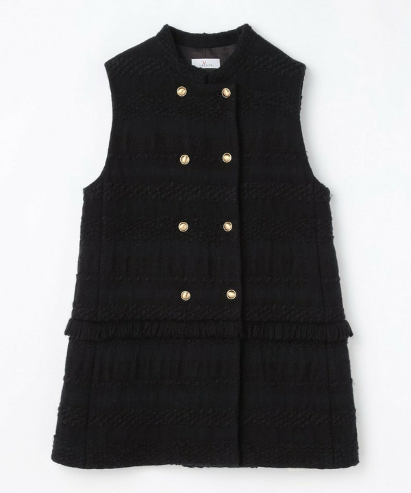 ロービングボーダーツイードジレ 詳細画像 ブラック