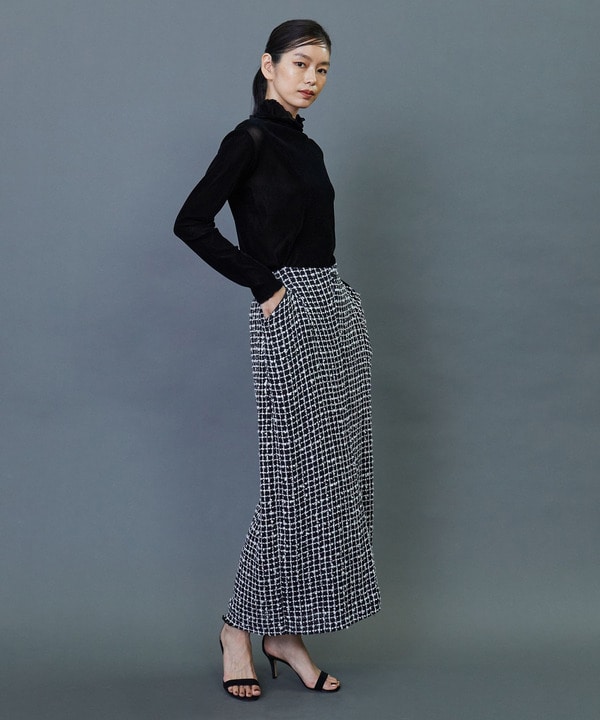 リングツイードロングスカート 詳細画像