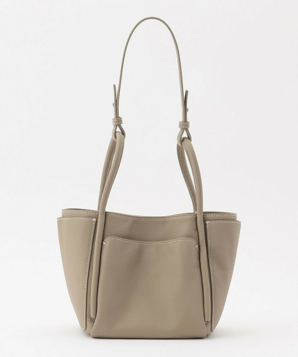 2WAY シュリンクハンドバッグ 詳細画像 グレイッシュベージュ