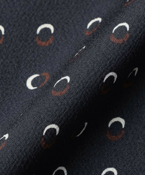 リングドットプリントシャツワンピース 詳細画像