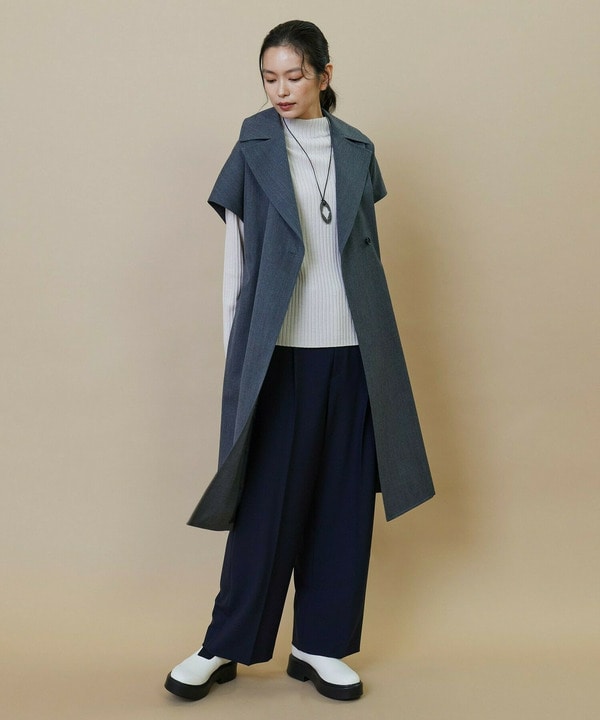 2WAYギャザワイドパンツ 詳細画像