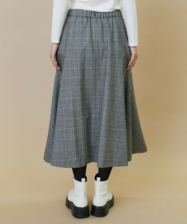 ハイカウントサキソニーフレアスカート 詳細画像
