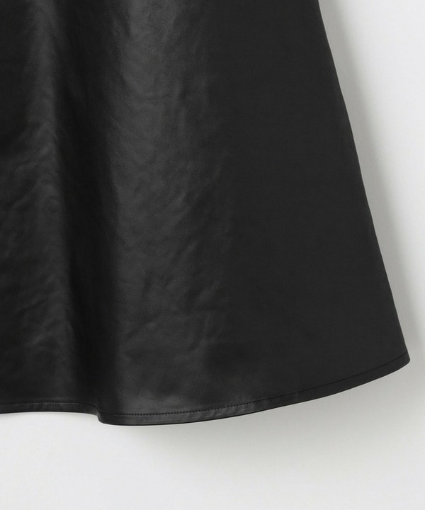 フェイクレザーサテンスカート 詳細画像