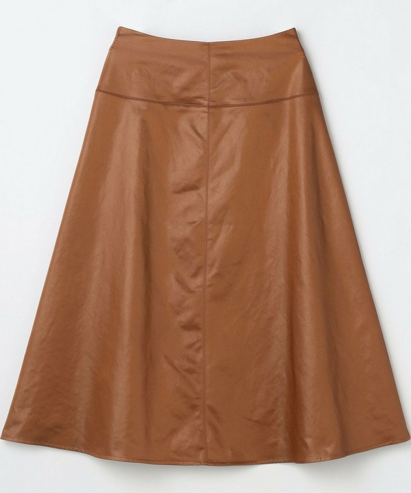 フェイクレザーサテンスカート 詳細画像 レンガ