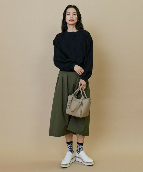 レース柄ジャガードニットブルゾン 詳細画像