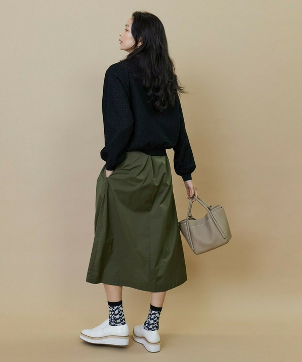 レース柄ジャガードニットブルゾン 詳細画像