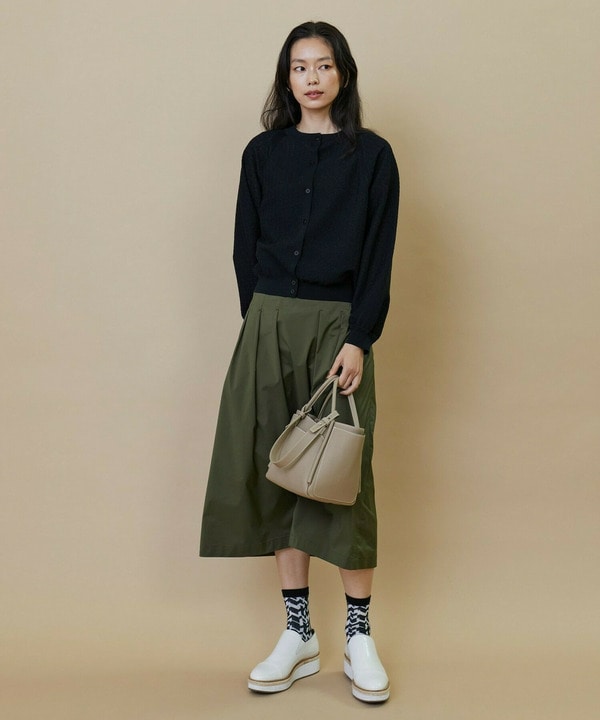 レース柄ジャガードニットブルゾン 詳細画像