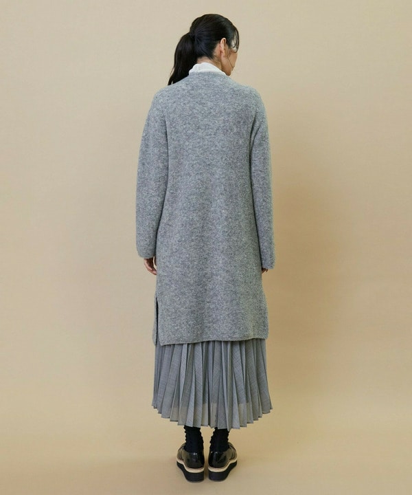 ウールブークレーニットコート 詳細画像