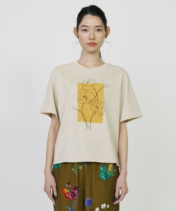 【Lサイズ】オーバープリントTシャツ 詳細画像