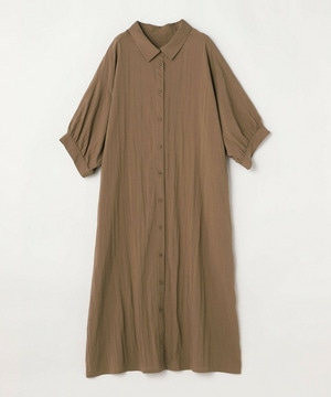 【Lサイズ】レーヨンナイロンライトワッシャーワンピース