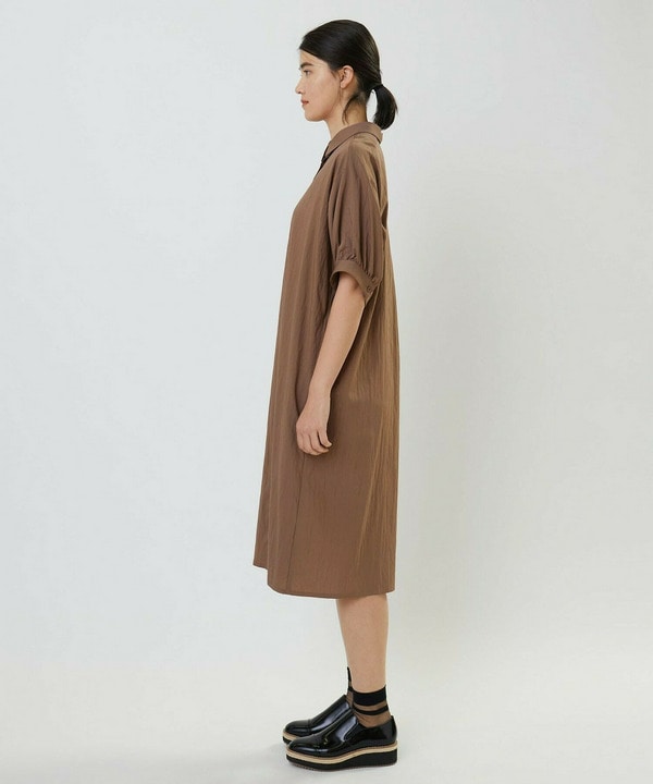 【Lサイズ】レーヨンナイロンライトワッシャーワンピース 詳細画像