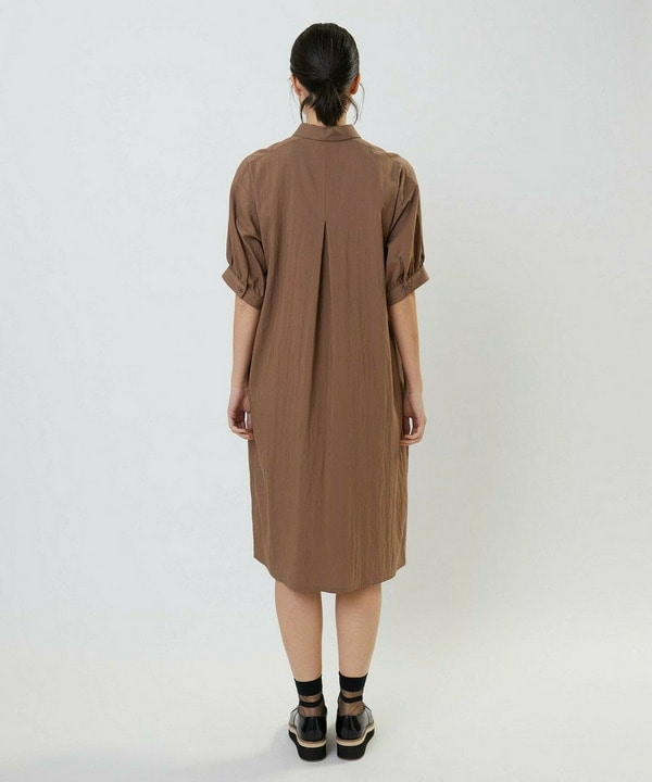 【Lサイズ】レーヨンナイロンライトワッシャーワンピース 詳細画像