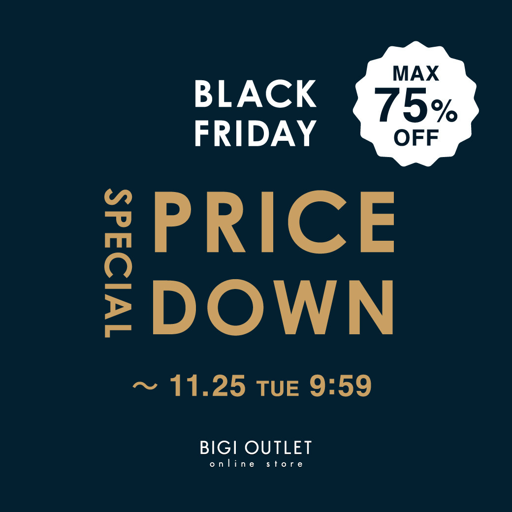 【BLACK FRIDAY】MAX75%OFF！スペシャルプライスダウン実施中！