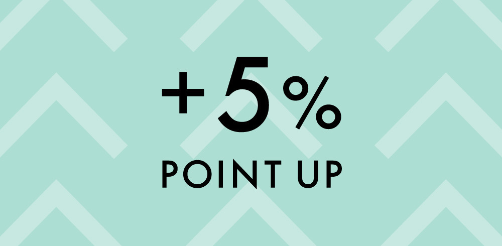 +5% POINT UP CAMPAIGN